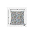 18" Light Blue Red Roses Suede Throw Pillow
