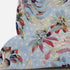 18" Light Blue Red Roses Suede Throw Pillow