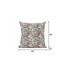 18" Red Indigo Roses Suede Throw Pillow