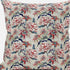20" Red Pale Green Roses Suede Throw Pillow