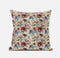 20” Red Yellow Roses Suede Throw Pillow