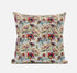 20” Red Yellow Roses Suede Throw Pillow