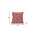 20" Salmon Red Roses Suede Throw Pillow