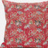 20" Salmon Red Roses Suede Throw Pillow