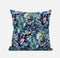 20" Blue Turquoise Springtime Suede Throw Pillow
