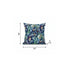 20" Blue Turquoise Springtime Suede Throw Pillow