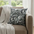 16" Gray White Springtime Suede Throw Pillow
