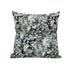 16" Gray White Springtime Suede Throw Pillow