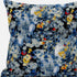 18" Blue Yellow Springtime Suede Throw Pillow