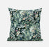 16" Green Black Springtime Suede Throw Pillow