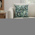 16" Green Black Springtime Suede Throw Pillow