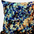 20" Orange Blue Springtime Suede Throw Pillow