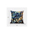 20" Orange Blue Springtime Suede Throw Pillow