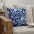 20" Purple Blue Springtime Suede Throw Pillow