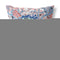 20” Blue Pink Flower Bloom Suede Throw Pillow