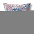 20” Blue Pink Flower Bloom Suede Throw Pillow