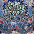 20” Blue Pink Flower Bloom Suede Throw Pillow