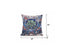 20” Blue Pink Flower Bloom Suede Throw Pillow