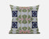 16" Green Pink Cosmic Circle Boho Suede Throw Pillow