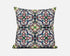 16" Green White Cloverleaf Boho Suede Throw Pillow