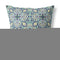 16" Green Cream Cloverleaf Boho Suede Throw Pillow