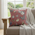 20" Copper Rose Butterflies Decorative Suede Throw Pillow