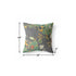 16" Green Gray Garden Decorative Suede Throw Pillow