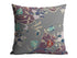 20" Purple Gray Garden Decorative Suede Throw Pillow