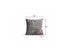 20" Purple Gray Garden Decorative Suede Throw Pillow
