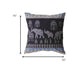 20” Purple Ornate Elephant Suede Throw Pillow