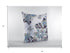 20” Gray White Butterfly Suede Throw Pillow