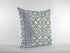 20" White Bird Maze Decorative Suede Throw Pillow