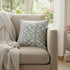 20" White Bird Maze Decorative Suede Throw Pillow
