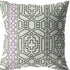 20" White Bird Maze Decorative Suede Throw Pillow