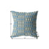 20" Blue Cream Spades Suede Throw Pillow