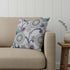 20” White Yellow Floral Suede Throw Pillow