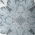 20" Blue Floral Forest Suede Throw Pillow