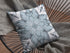 20" Blue Floral Forest Suede Throw Pillow
