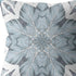 20" Blue Floral Forest Suede Throw Pillow