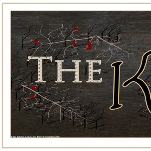 Kitchen is the Heart of the Home 11 White Framed Print Kitchen Wall Art