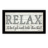 Relax 2 Black Framed Print Bathroom Wall Art