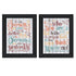 Set Of Two The Only Person Black Framed Print Wall Art