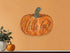 15" X 17" Orange And Brown Pumpkin Hello Fall Hanging Dimensional Sculpture