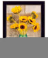 Country Sunflowers 1 Black Framed Print Wall Art