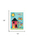 No Place Like Home 4 White Framed Print Wall Art