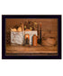 Gathering The Harvest 1 Black Framed Print Kitchen Wall Art