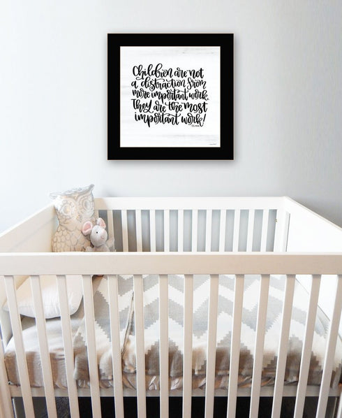 The Most Important Work 3 Black Framed Print Wall Art