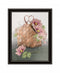 Farmhouse Daisy Basket 1 Black Framed Print Wall Art