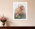 Farmhouse Daisy Basket 2 White Framed Print Wall Art