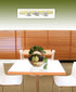 Stack of Tea CupsYellow White Framed Print Kitchen Wall Art
